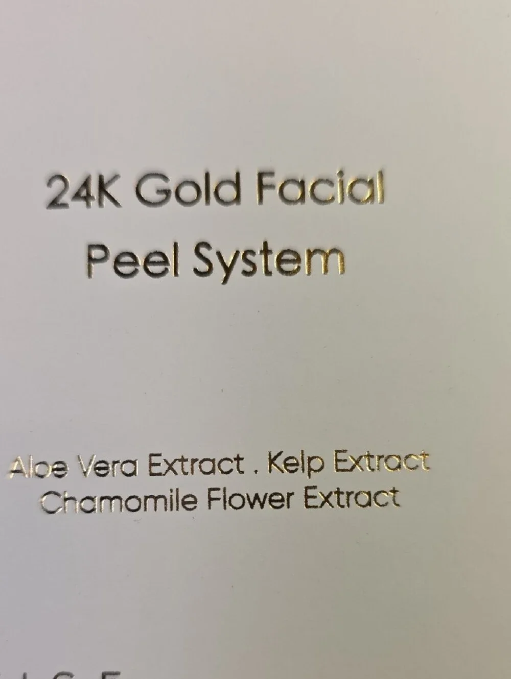 D'Or?ak 24K Gold Facial Peel System - White